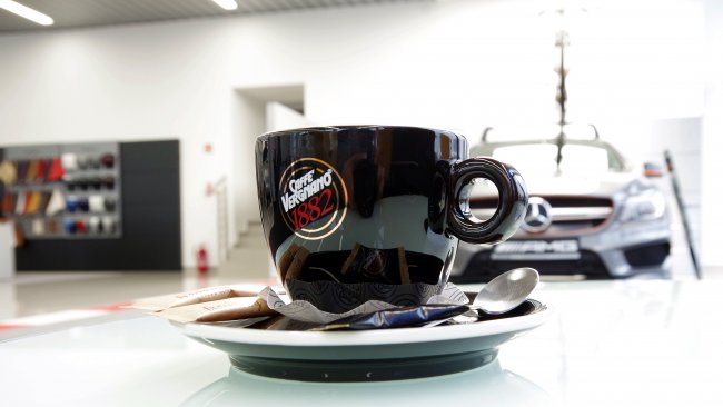 Caffe Vergnano w salonach Mercedes-Benz Sobiesław Zasada Automotive