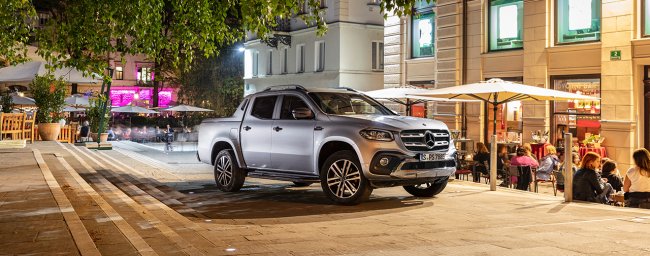 Topowa odmiana Klasy X z silnikiem V6 i stałym napędem na cztery koła