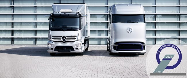eActros i GenH2 Truck wyróżnione nagrodą