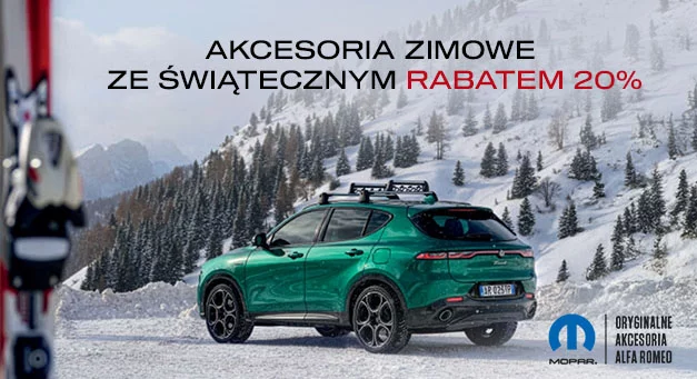 Doposaż swój samochód w akcesoria zimowe Alfa Romeo ze świątecznym rabatem!