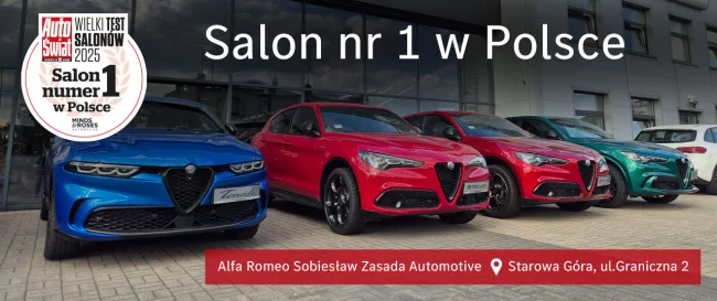 Alfa Romeo Sobiesław Zasada Automotive Starowa Góra – lider Wielkiego Testu Salonów 2025