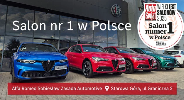Alfa Romeo Sobiesław Zasada Automotive Starowa Góra – lider Wielkiego Testu Salonów 2025