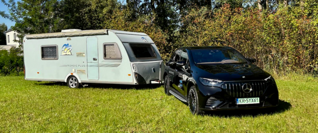 Pojechałam z przyczepą Mercedesem-AMG EQE SUV. Jestem zachwycona!