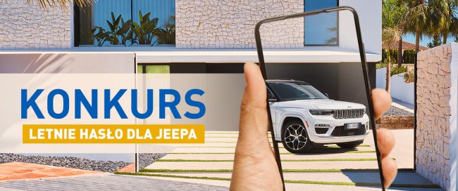 Konkurs! Wymyśl „Letnie hasło dla Jeepa” i wygraj nagrody obrendowane logo marki.