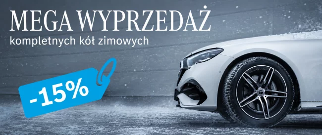 Wyprzedaż oryginalnych kół zimowych Mercedes-Benz z rabatem nawet do 15%