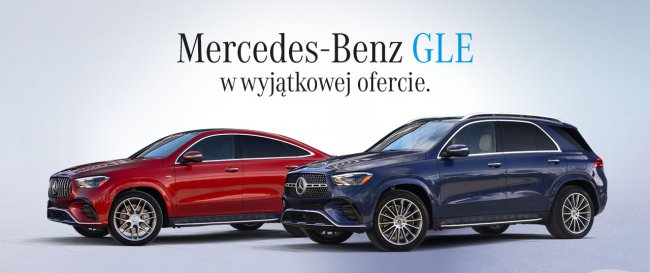 Mercedes-Benz GLE – Duży SUV i modne Coupé - teraz w wyjątkowym leasingu 102%!