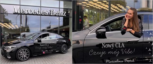 "Nowy CLA #CzujeMójVibe! " - Marcelina Ziętek