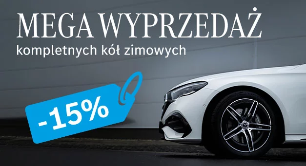 Wyprzedaż oryginalnych kół zimowych Mercedes-Benz z rabatem nawet do 15%