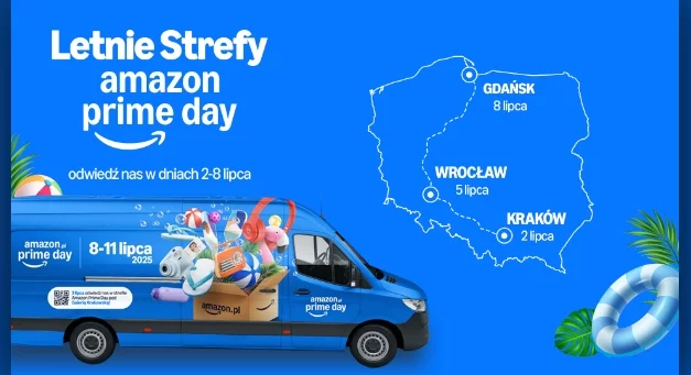 Mercedes-Benz Vans wspiera letnie strefy Amazon Prime Day – zobacz je w Krakowie, Wrocławiu i Gdańsku!