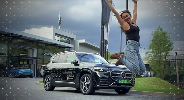 Elektryzujący duet: Marcelina Ziętek ambasadorką nowego w pełni elektrycznego GLB w Sobiesław Zasada Automotive!
