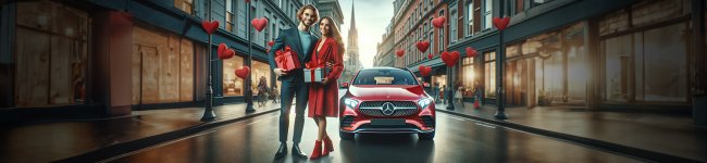 Akcesoria Mercedes-Benz na Walentynki z rabatem 10%.