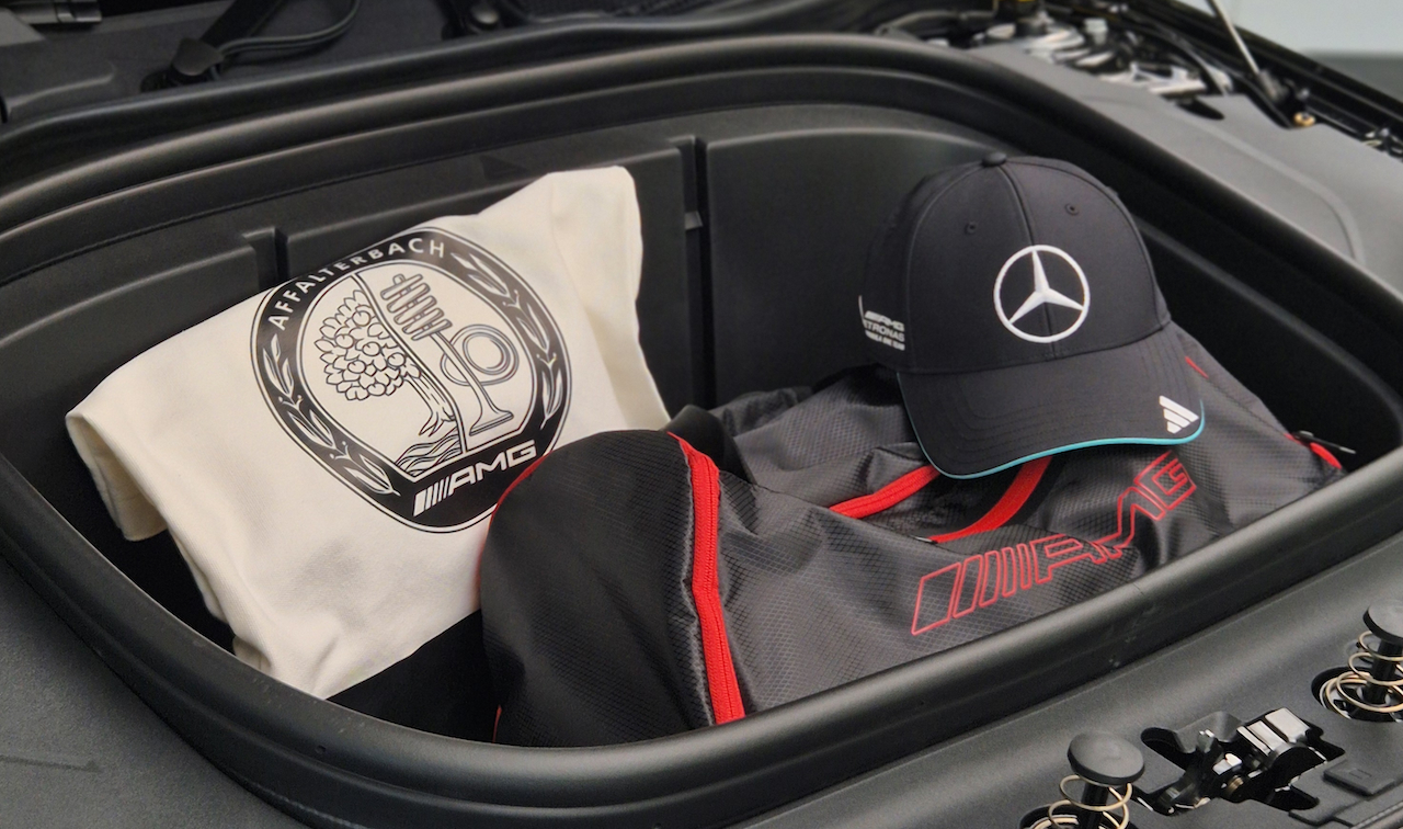 Na zdjęciu widzisz przedni bagażnik Nowego CLA