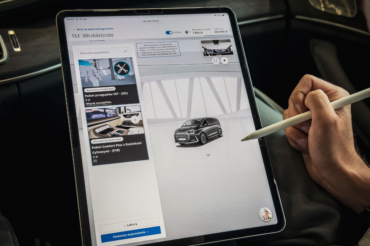 Konfigurator online nowego Mercedes-Benz VLE